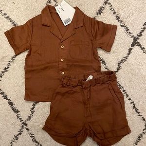 H&M 2 Piece Linen Set